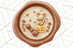 Fall Thanksgiving Wax Seal Clipart PNG Mini World Product Image 2