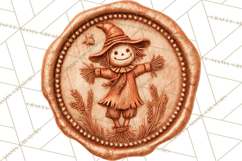 Fall Thanksgiving Wax Seal Clipart PNG Mini World Product Image 4