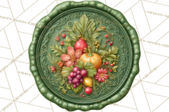 Fall Thanksgiving Wax Seal Clipart PNG Mini World Product Image 5