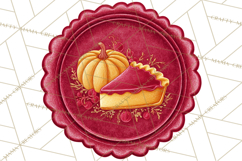 Fall Thanksgiving Wax Seal Clipart PNG Mini World Product Image 5