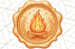 Fall Thanksgiving Wax Seal Clipart PNG Mini World Product Image 4