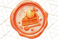 Fall Thanksgiving Wax Seal Clipart PNG Mini World Product Image 5