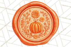 Fall Thanksgiving Wax Seal Clipart PNG Mini World Product Image 4