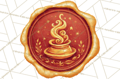Fall Thanksgiving Wax Seal Clipart PNG Mini World Product Image 5