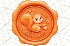 Fall Thanksgiving Wax Seal Clipart PNG Mini World Product Image 5