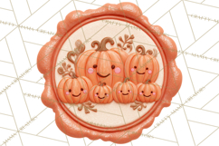 Fall Thanksgiving Wax Seal Clipart PNG Mini World Product Image 2