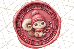 Fall Thanksgiving Wax Seal Clipart PNG Mini World Product Image 3