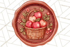 Fall Thanksgiving Wax Seal Clipart PNG Mini World Product Image 4