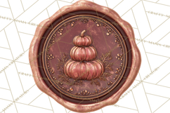 Fall Thanksgiving Wax Seal Clipart PNG Mini World Product Image 5