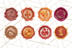 Fall Thanksgiving Wax Seal Clipart PNG Mini World Product Image 3