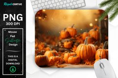 Autumn Season and Pumpkins Thanksgiving Mouse Pad Product Image 1