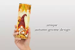 Fall Tumbler | Fall Season Boy Gnome 20oz Tumbler Design Product Image 3
