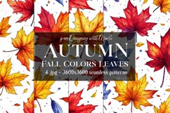 Autumn Patterns, Fall Season Patterns, Fall Colors Leaves s1 Product Image 1