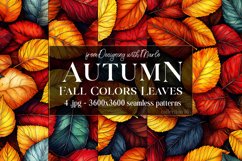 Autumn Patterns, Fall Season Patterns, Fall Colors Leaves 16 Product Image 1