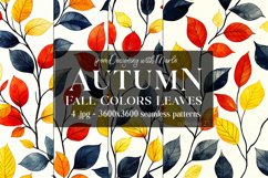 Autumn Patterns, Fall Season Patterns, Fall Colors Leaves 23 Product Image 1