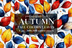 Autumn Patterns, Fall Season Patterns, Fall Colors Leaves 24 Product Image 1
