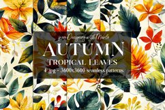 Autumn Patterns, Fall Season Patterns, Fall Colors Tropical Product Image 1