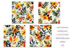 Autumn Patterns, Fall Season Patterns, Fall Colors Tropical Product Image 2