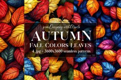 Autumn Patterns, Fall Season Patterns, Fall Colors Leaves 30 Product Image 1