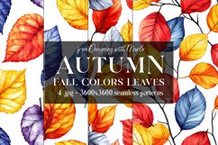 Autumn Patterns, Fall Season Patterns, Fall Colors Leaves 31 Product Image 1