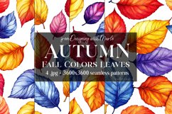 Autumn Patterns, Fall Season Patterns, Fall Colors Leaves s4 Product Image 1