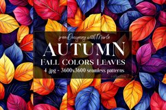 Autumn Patterns, Fall Season Patterns, Fall Colors Leaves s7 Product Image 1