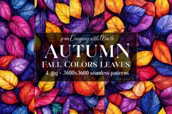 Autumn Patterns, Fall Season Patterns, Fall Colors Leaves s9 Product Image 1