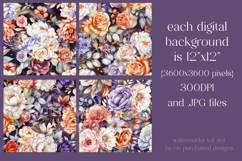 Autumn Floral Pattern, Fall Flowers Seamless Patterns, s1 Product Image 2