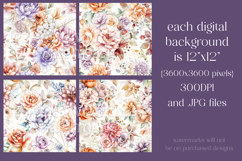 Autumn Floral Pattern, Fall Flowers Seamless Patterns, s13 Product Image 2