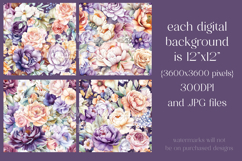Autumn Floral Pattern, Fall Flowers Seamless Patterns, s15 Product Image 2