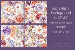 Autumn Floral Pattern, Fall Flowers Seamless Patterns, s23 Product Image 2