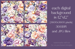 Autumn Floral Pattern, Fall Flowers Seamless Patterns, s26 Product Image 2