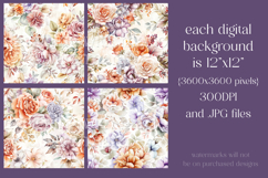 Autumn Floral Pattern, Fall Flowers Seamless Patterns, s28 Product Image 2