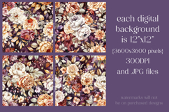 Autumn Floral Pattern, Fall Flowers Seamless Patterns, s30 Product Image 2
