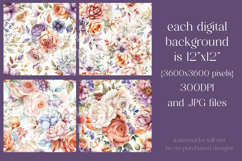 Autumn Floral Pattern, Fall Flowers Seamless Patterns, s38 Product Image 2