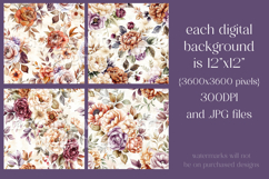 Autumn Floral Pattern, Fall Flowers Seamless Patterns, s46 Product Image 2