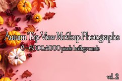 Autumn Mockups, Fall Season Top View Mockup Photographs Product Image 1