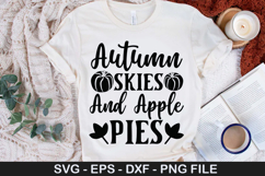 Autumn Skies and Apple Pies SVG - Thanksgiving Design Product Image 1