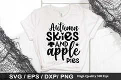 Autumn skies and apple pies SVG - Pumpkin Design Product Image 1