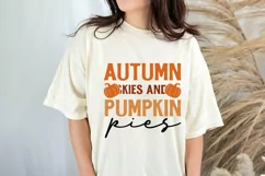 Autumn Skies And Pumpkin Pies SVG , Fall Leaves SVG Product Image 2