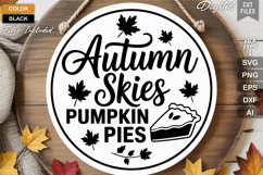 Fall Round Sign SVG Bundle | Farmhouse Autumn SVG Bundle Product Image 10