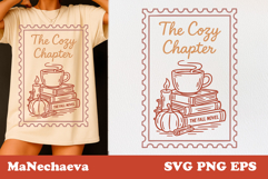Vintage Fall Stamp SVG Bundle | Cozy Autumn Clipart Pack Product Image 7