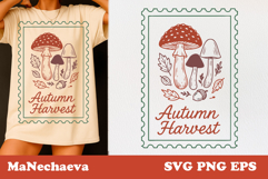 Vintage Fall Stamp SVG Bundle | Cozy Autumn Clipart Pack Product Image 9