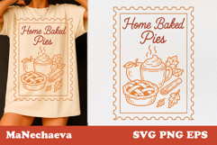 Vintage Fall Stamp SVG Bundle | Cozy Autumn Clipart Pack Product Image 15
