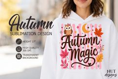Autumn Magic Sublimation Cozy autumn shirt Coquette Product Image 1