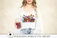 woman wearing a shirt with autumn png design