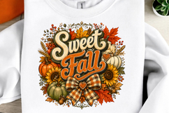 Autumn Sublimation, Fall Sublimation, Pumpkin Autumn PNG Product Image 1