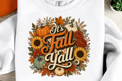 Autumn Sublimation, Fall Sublimation, Pumpkin Autumn PNG Product Image 1