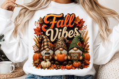 Autumn Sublimation, Fall Sublimation, Pumpkin Autumn PNG Product Image 2