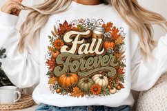 Autumn Sublimation, Fall Sublimation, Pumpkin Autumn PNG Product Image 2